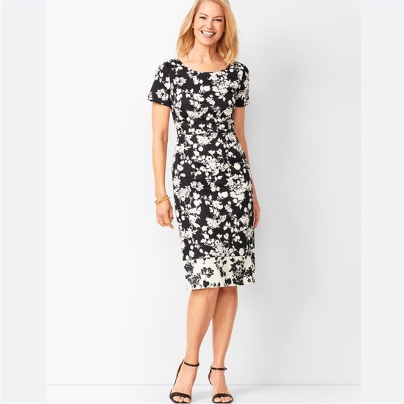 Talbots Dresses & Skirts - Talbots Floral Bateauneck Sheath Dress Size 16